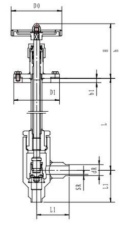 Клапан запорный криогенный угловой CCK T301DL15 Клапаны / вентили