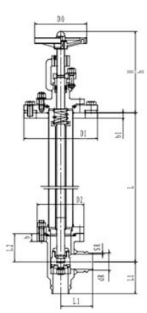 Клапан запорный криогенный угловой CCK T301DL20 Клапаны / вентили