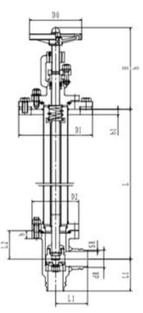 Клапан запорный криогенный угловой CCK T304DL25 Клапаны / вентили