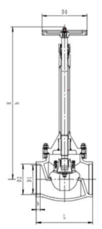 Клапан запорный криогенный проходной CCK T325BD150 Клапаны / вентили