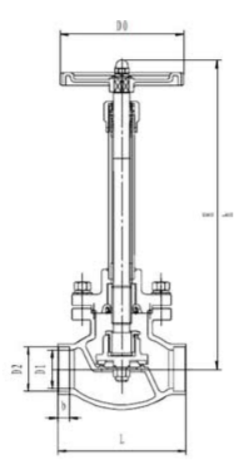 Клапан запорный криогенный проходной CCK T325DA10 Клапаны / вентили