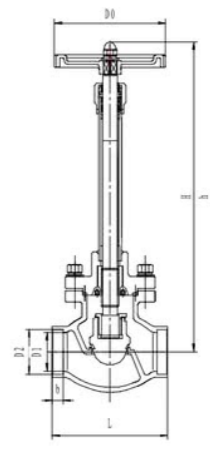 Клапан запорный криогенный проходной CCK T325DB25 Клапаны / вентили