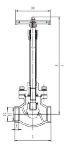 Клапан запорный криогенный проходной CCK T325DB32 Клапаны / вентили