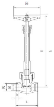 Клапан запорный криогенный проходной CCK T328DJ-V Клапаны / вентили