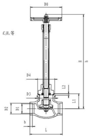 Клапан запорный криогенный проходной CCK T328DJ32V Клапаны / вентили