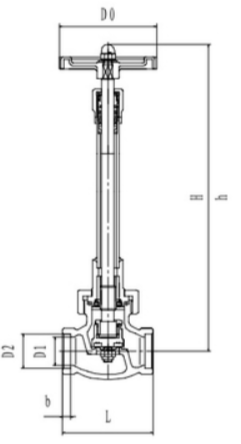 Клапан запорный криогенный проходной CCK T338DJ15 Клапаны / вентили