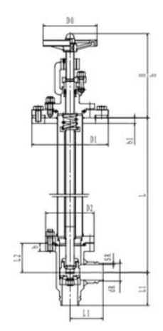 Клапан запорный криогенный угловой CCK T352DL255 Клапаны / вентили