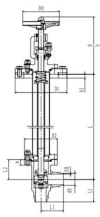 Клапан запорный криогенный угловой CCK T353DL25 Клапаны / вентили