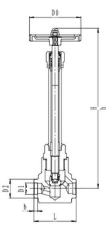 Клапан запорный криогенный проходной CCK T451DA10 Клапаны / вентили